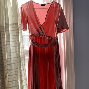 Light pink pleated dress